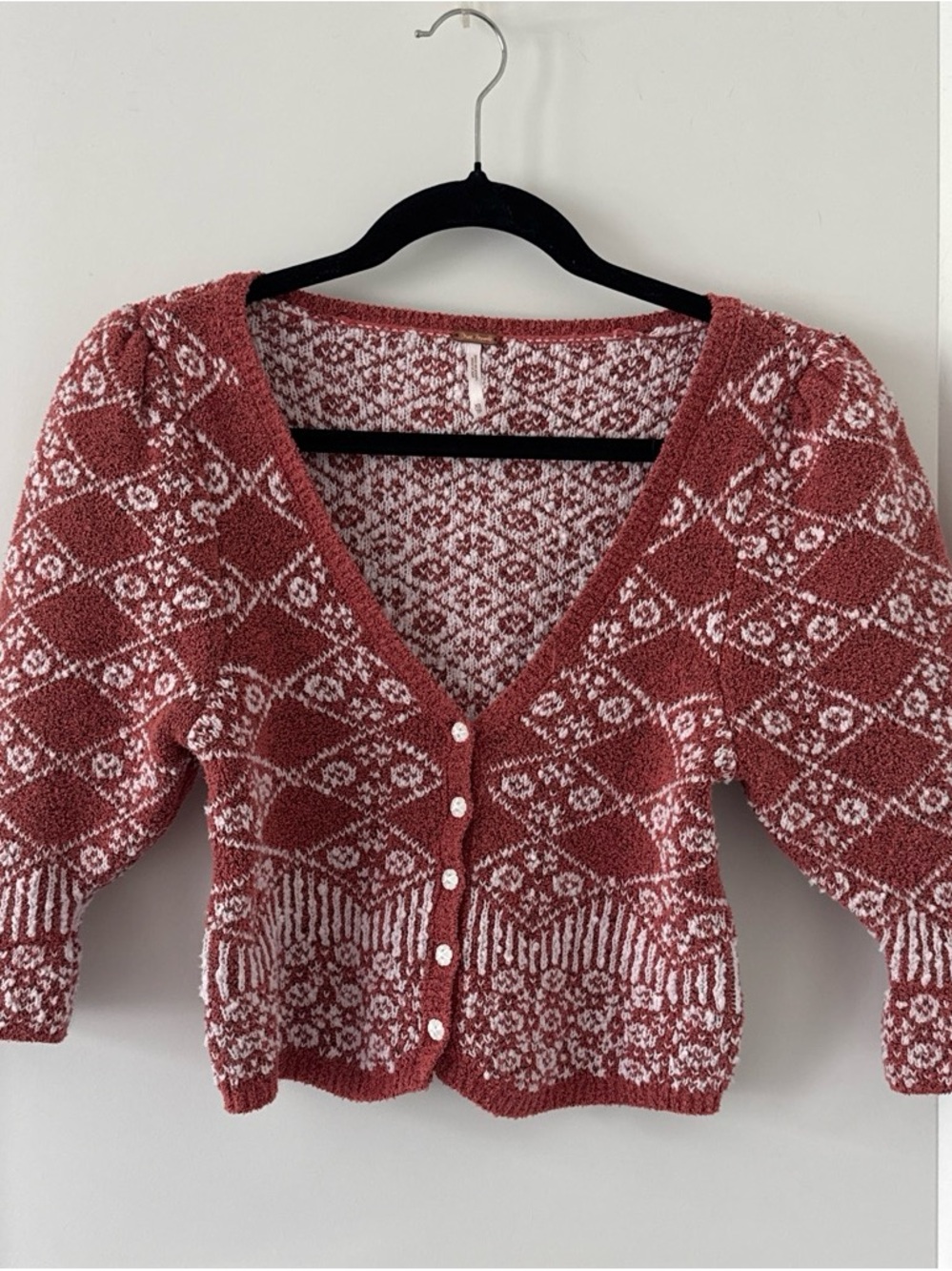 Free People V-Neck Buttoned Cardigan Sweater